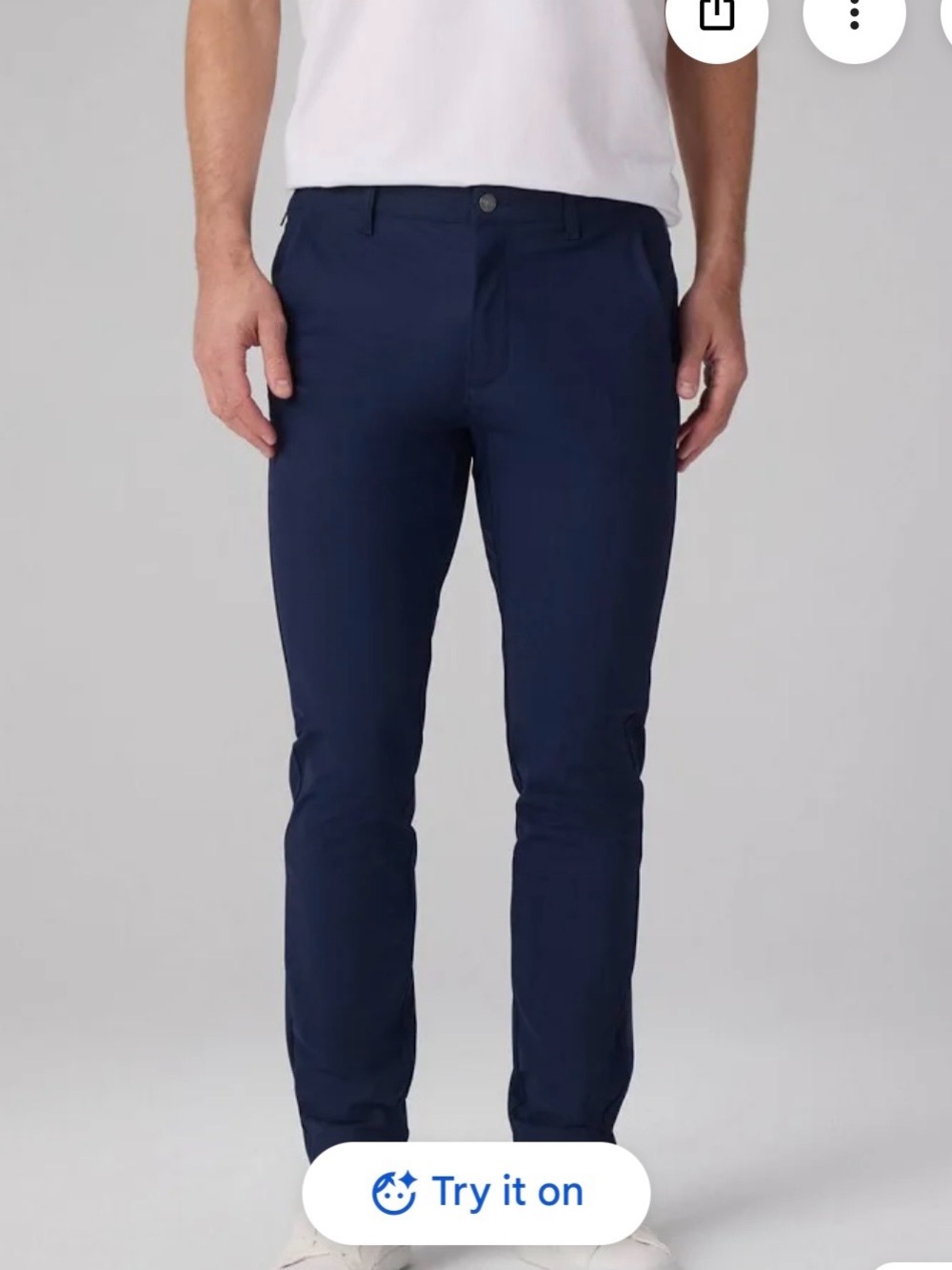 Flabetics The Don Pants Trousers Navy Stretch Men’s Casual Everyday Size 36x32